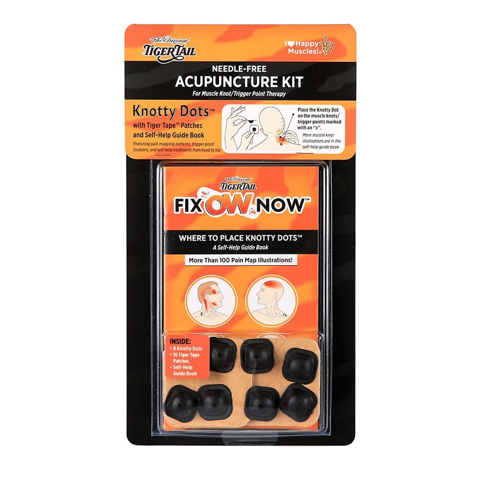 Knotty Dots™ with Tiger Tape™ Patches Needle-Free Acupuncture Kit