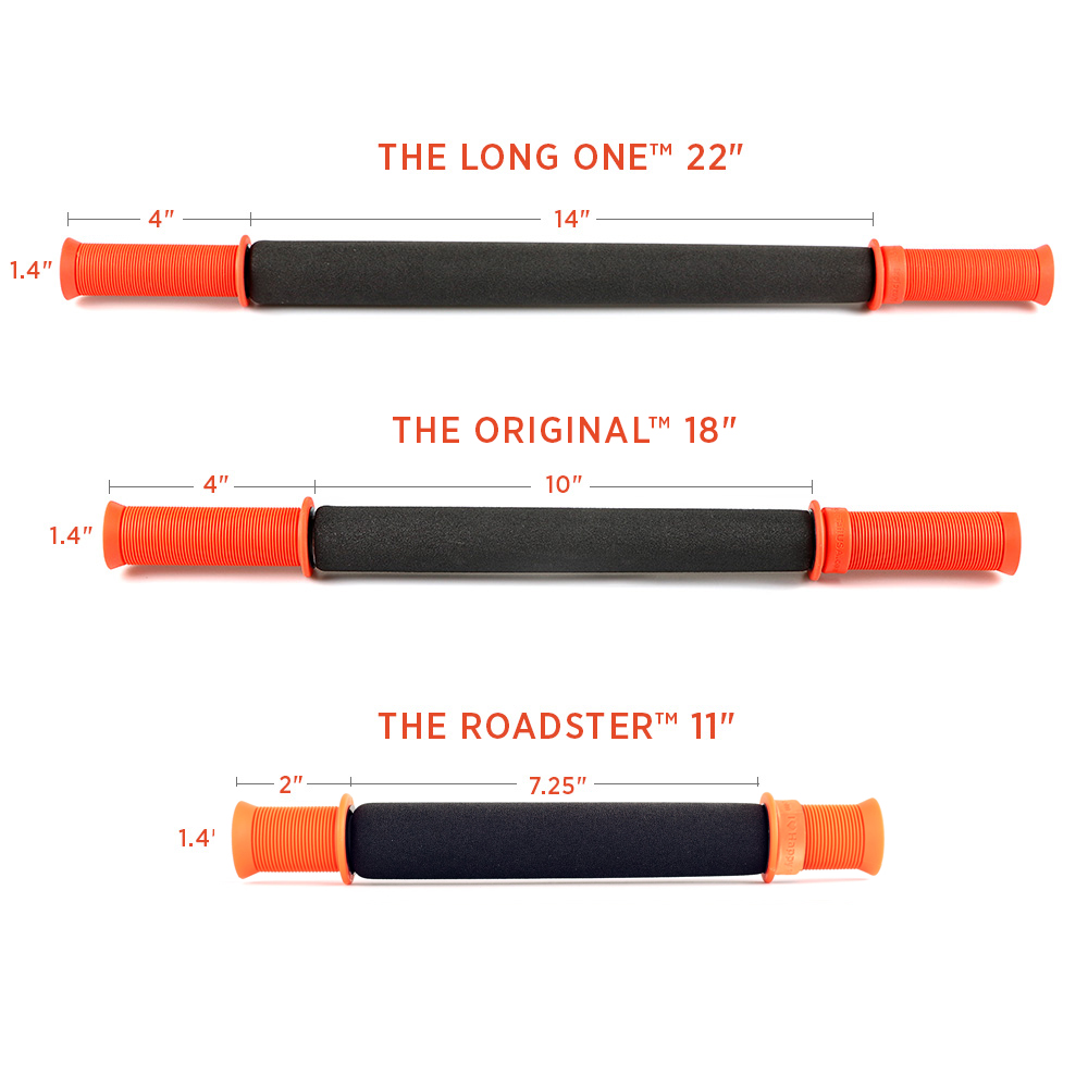 Tiger Tail Foam Rollers: The Long One 22", The Original 18", The Roadster 11"